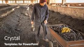  Presentation with climate change - Slide set enhanced with bhaktapur-nepal-circa-dec-2013 background and a tawny brown colored foreground