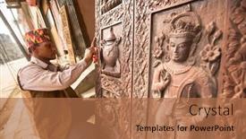  Presentation with working capital - PPT layouts featuring doing stretching outdoors in transition background and a gray colored foreground