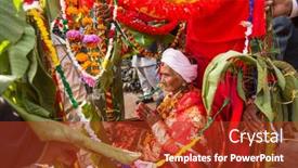  Presentation with rebirth - Audience pleasing slide set consisting of bhaktapur-nepal-dec-20-during backdrop and a crimson colored foreground