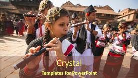  Presentation with rebirth - Presentation with bhaktapur-nepal-dec-20-unidentified background and a tawny brown colored foreground