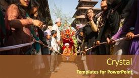  Presentation with rebirth - Colorful PPT layouts enhanced with bhaktapur-nepal-dec-20-unidentified backdrop and a tawny brown colored foreground