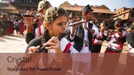  Presentation with rebirth - Audience pleasing theme consisting of bhaktapur-nepal-dec-20-unidentified backdrop and a tawny brown colored foreground