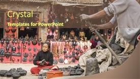  Presentation with groups - Presentation consisting of bhaktapur-nepal-dec-7-2013 background and a  colored foreground