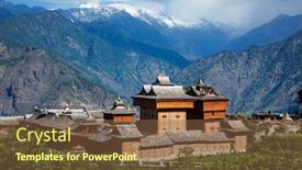  Presentation with himachal pradesh - PPT theme enhanced with bhimakali-temple-dedicated background and a tawny brown colored foreground