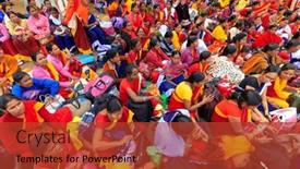  Presentation with women india - Cool new presentation theme with bhubaneswar-india-january-11-2019 backdrop and a red colored foreground