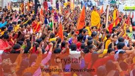  Presentation with women india - Amazing presentation theme having bhubaneswar-india-january-11-2019 backdrop and a red colored foreground