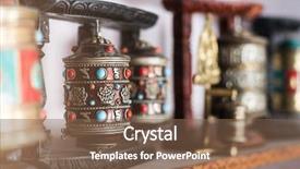  Presentation with bhutanese - Colorful slide set enhanced with bhutanese - nepalese prayer wheels backdrop and a violet colored foreground