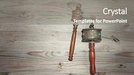  Presentation with bhutanese - Beautiful theme featuring bhutanese - tibetan prayer wheel or mani backdrop and a gray colored foreground