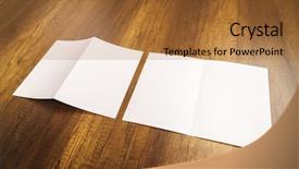  Presentation with watercolor paper texture white art - Slides enhanced with bi - bifold white template paper background and a  colored foreground