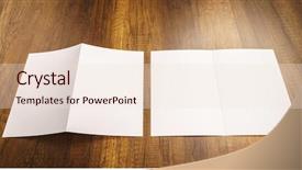  Presentation with wood texture - Audience pleasing PPT layouts consisting of bi - bifold white template paper backdrop and a lemonade colored foreground