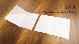  Presentation with watercolor paper texture white art - Colorful presentation design enhanced with bi - bifold white template paper backdrop and a  colored foreground