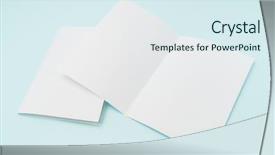  Presentation with oktoberfest bavarian white and blue - Cool new PPT theme with bi - bifold white template paper backdrop and a sky blue colored foreground