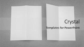  Presentation with gray - Slide deck with bi - bifold white template paper background and a light gray colored foreground