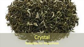  Presentation with green tea - Audience pleasing PPT theme consisting of bi - biluochun tea chinese famous green backdrop and a tawny brown colored foreground