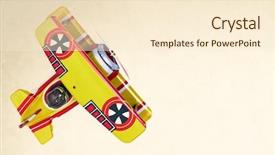  Presentation with plain for hacking topic - Cool new PPT theme with bi - small tin toy bi plain backdrop and a cream colored foreground