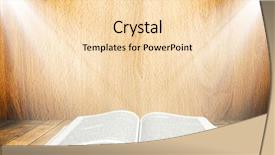  Presentation with light book - PPT theme enhanced with bible - book on the table background and a lemonade colored foreground