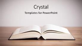  Presentation with open book - Amazing presentation theme having bible - open book backdrop and a light gray colored foreground