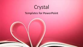  Presentation with heart book - Cool new presentation theme with bible - pages of a book curved backdrop and a light gray colored foreground