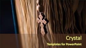  Presentation with religious bible - Slide set with bible and cross in religious background and a tawny brown colored foreground