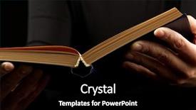  Presentation with black hands - Audience pleasing PPT layouts consisting of open book in hands backdrop and a black colored foreground