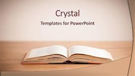  Presentation with bible school - PPT layouts featuring bible school - open book on wood background background and a lemonade colored foreground