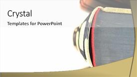  Presentation with bible view - PPT layouts with bible college - top view of books background and a white colored foreground