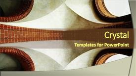  Presentation with religious bible - Presentation theme enhanced with bible construction - religious architecture background and a tawny brown colored foreground