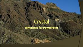  Presentation with church - Slide deck with bible construction - small church on the mountains background and a tawny brown colored foreground