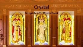  Presentation with bible - Cool new PPT layouts with bible construction - tree icons backdrop and a crimson colored foreground