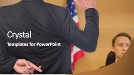  Presentation with judge - Beautiful slide deck featuring flag bible - digital composite of swearing backdrop and a dark gray colored foreground