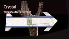  Presentation with jerusalem - Audience pleasing presentation theme consisting of flag bible - jerusalem wooden sign isolated backdrop and a wine colored foreground