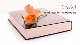  Presentation with flower - PPT theme with bible flowers - hard cover book with flower background and a lemonade colored foreground