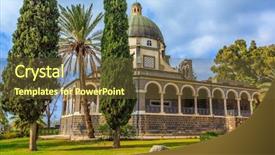  Presentation with palm sunday catholic - Audience pleasing theme consisting of bible isarel - israel the shores of lake backdrop and a tawny brown colored foreground