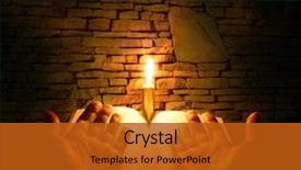  Presentation with open bible - Presentation design enhanced with bible open on a table background and a crimson colored foreground