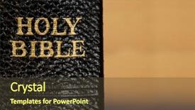  Presentation with spine - Cool new PPT layouts with bible spine with embossed gold backdrop and a tawny brown colored foreground