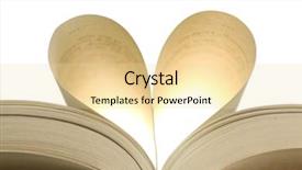  Presentation with heart book - PPT layouts consisting of bible story - book pages in the shape background and a blonde colored foreground