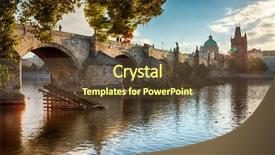  Presentation with jacques charles - Theme consisting of biblical - charles bridge in prague background and a tawny brown colored foreground