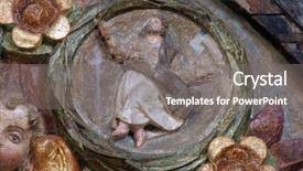  Presentation with biblical - PPT layouts enhanced with biblical trust - ascension mysteries of the rosary background and a gray colored foreground