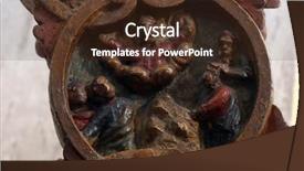  Presentation with biblical - Cool new slide deck with biblical trust - ascension mysteries of the rosary backdrop and a tawny brown colored foreground