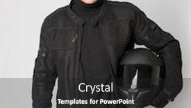  Presentation with crash - Cool new slide set with bickering - bicker in black holding his backdrop and a dark gray colored foreground