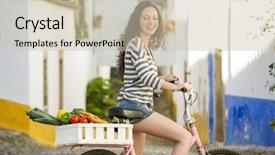  Presentation with tourist - Audience pleasing slide deck consisting of bicycle after buying some fresh backdrop and a soft green colored foreground