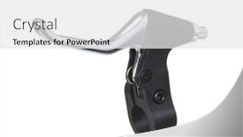  Presentation with brake - Presentation theme having bicycle-brake-lever-isolated background and a white colored foreground