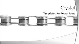  Presentation with bicycle - Presentation consisting of bicycle chain on white background background and a  colored foreground