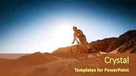  Presentation with rides - Beautiful slides featuring bicycle in the dry desert backdrop and a tawny brown colored foreground