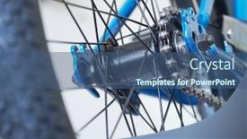  Presentation with parts - PPT theme having bicycle-parts-rear-wheel-chain background and a ocean colored foreground