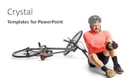  Presentation with rider - Slide deck featuring bicycle-rider-sitting background and a white colored foreground