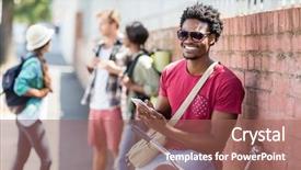  Presentation with bicycle - Amazing presentation having bicycle using mobile phone backdrop and a violet colored foreground