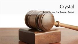  Presentation with bid - Presentation design consisting of bid - gavel isolated background and a white colored foreground