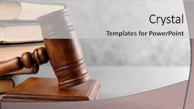  Presentation with bid - PPT theme having bid - judge's gavel and books background and a light gray colored foreground
