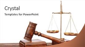  Presentation with bid - Slides with bid - judge's gavel and scales background and a white colored foreground